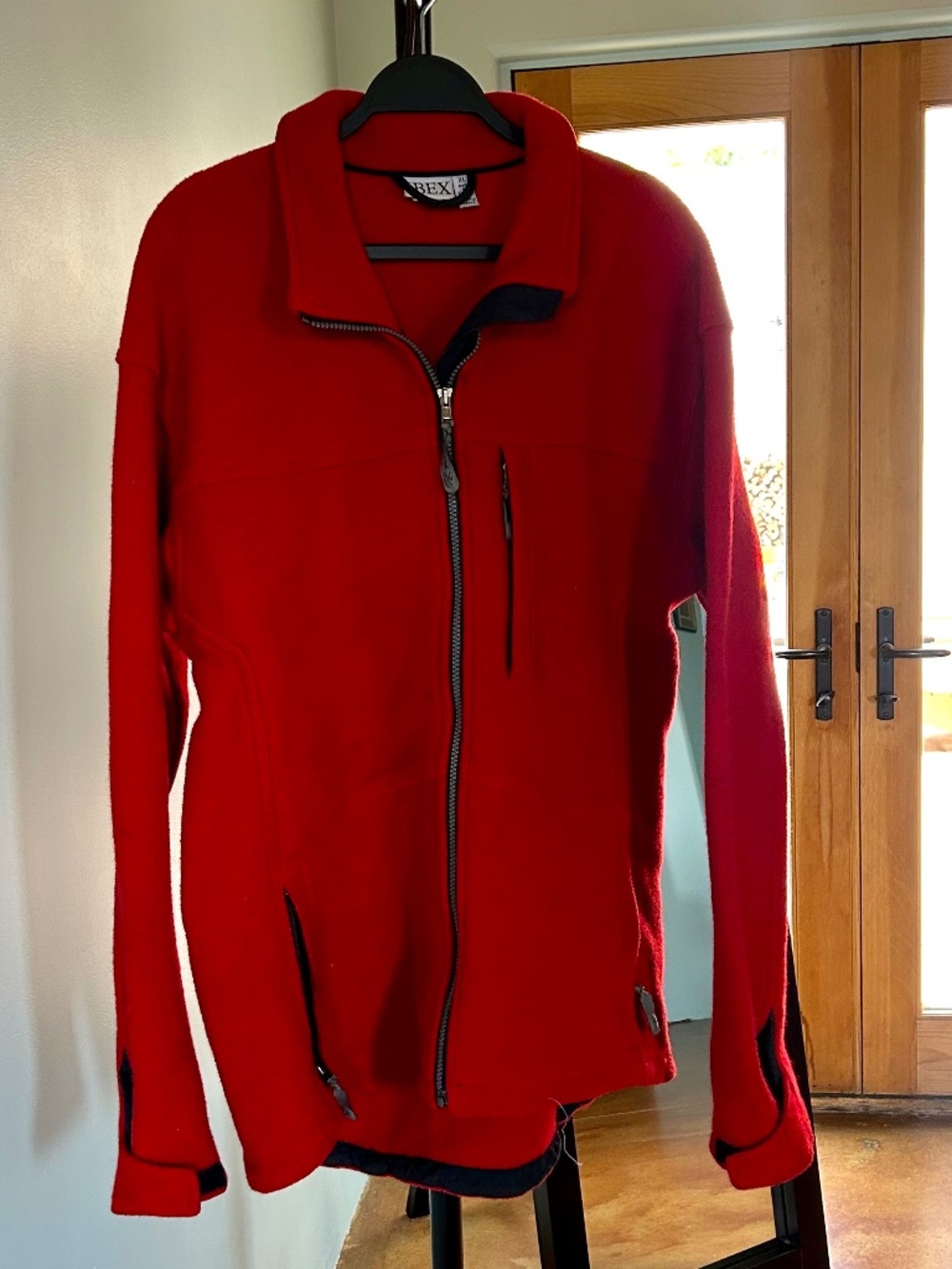 Vintage Men’s, Ibex 100% wool, full zip jacket, size XL